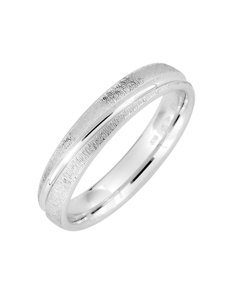 Alliance Homme en Or Blanc