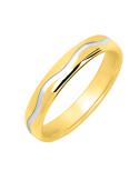Alliance Homme Or Blanc & Or Jaune