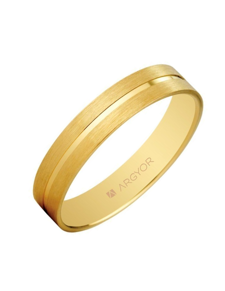 Alliance Homme Or Jaune