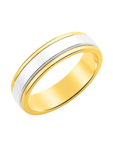 Alliance Homme Or Jaune & Or Gris tournante