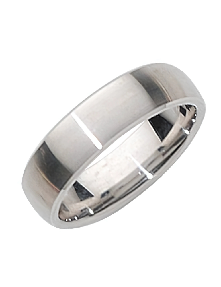 Alliance Homme Or Blanc