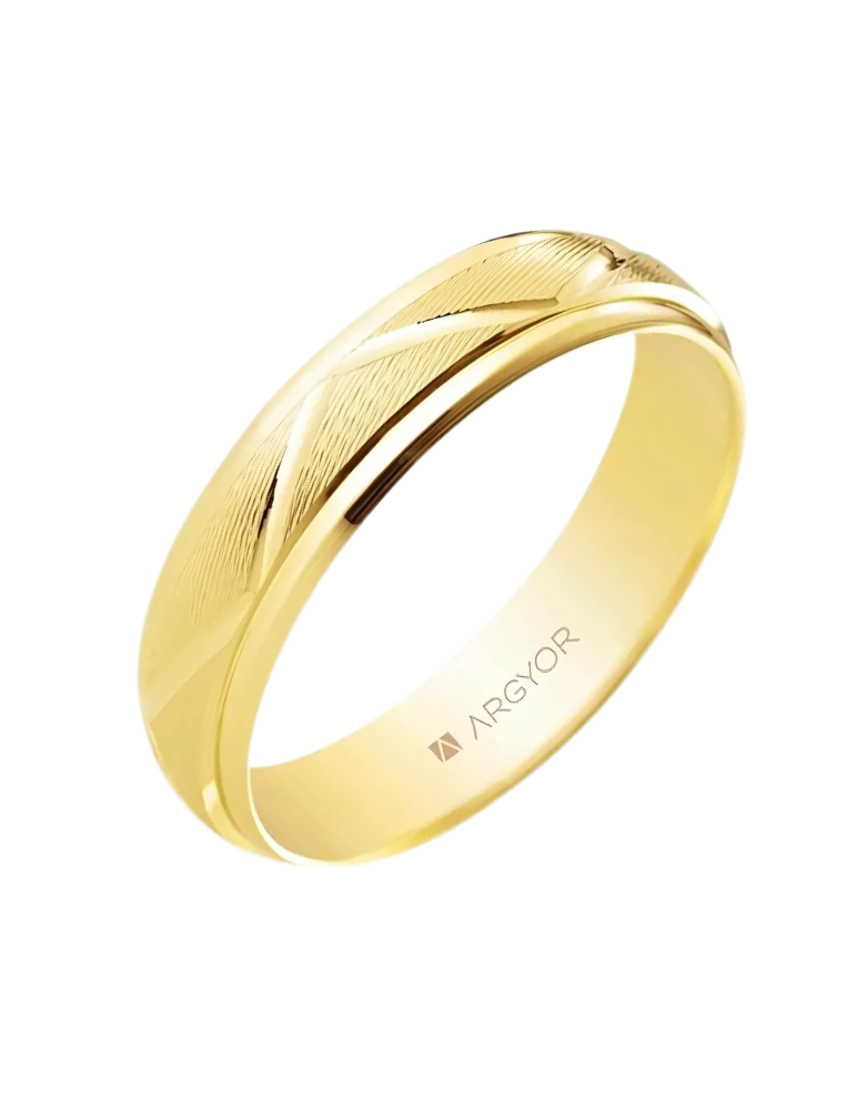 Alliance Homme Or Jaune