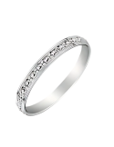 Alliance Femme Ciselée Or Blanc