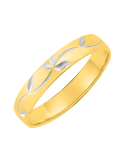 Alliance Femme Or Jaune & Or Blanc