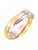 Alliance Femme en Or Jaune, Or Rose & Or Gris