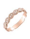 Alliance Femme en Or Rose & Diamants