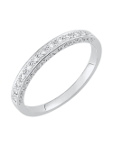 Alliance Femme Or Blanc & Diamant