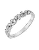 Alliance Femme Or Blanc & Diamants