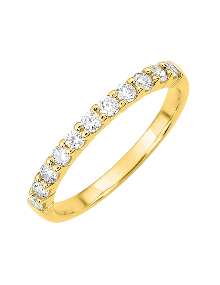 Alliance Femme Or Jaune & Diamants