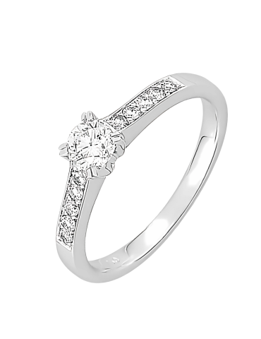 Solitaire Or Blanc