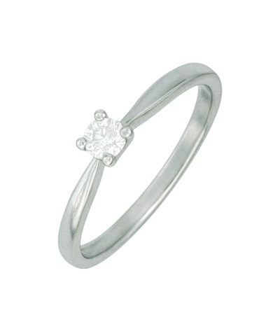 Solitaire Or Blanc