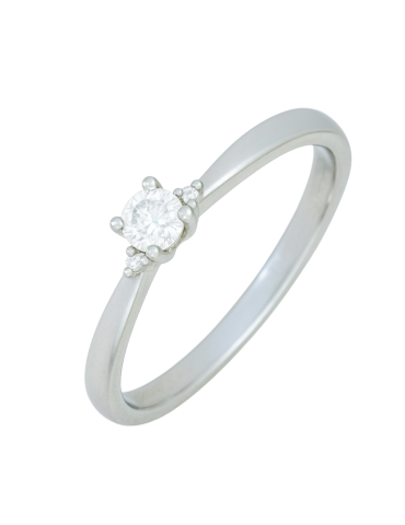 Solitaire Or Blanc