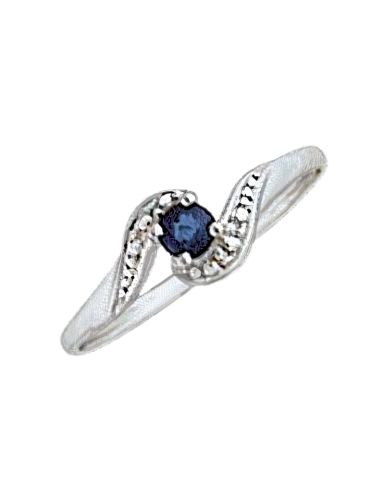 Bague Saphir Or Blanc