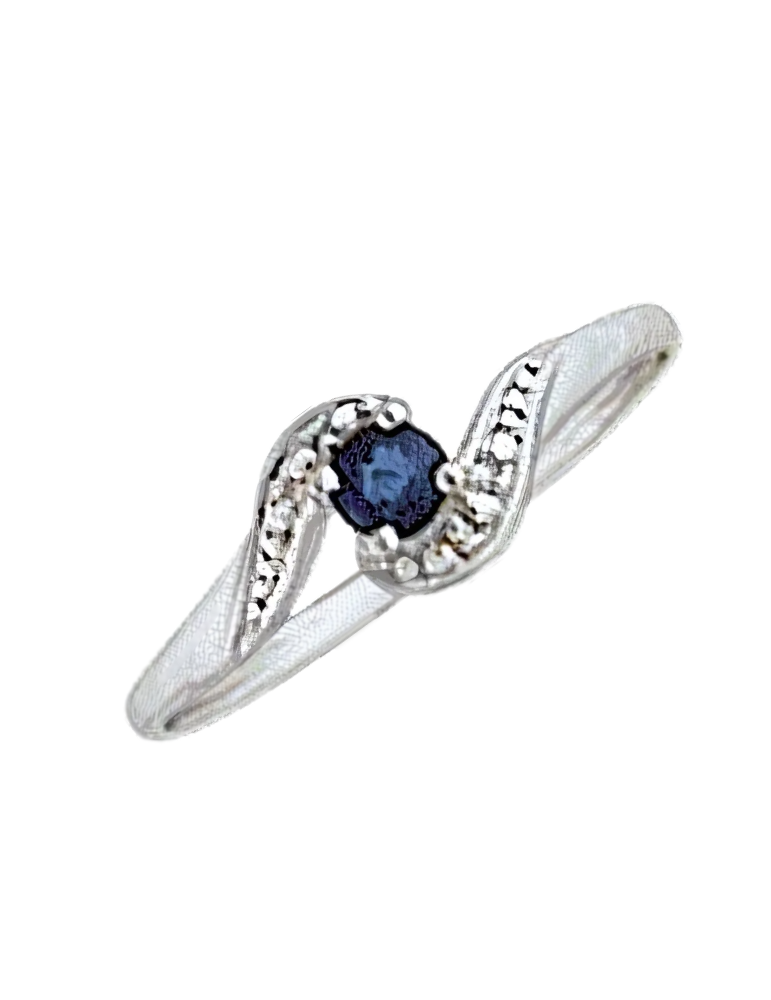 Bague Saphir Or Blanc