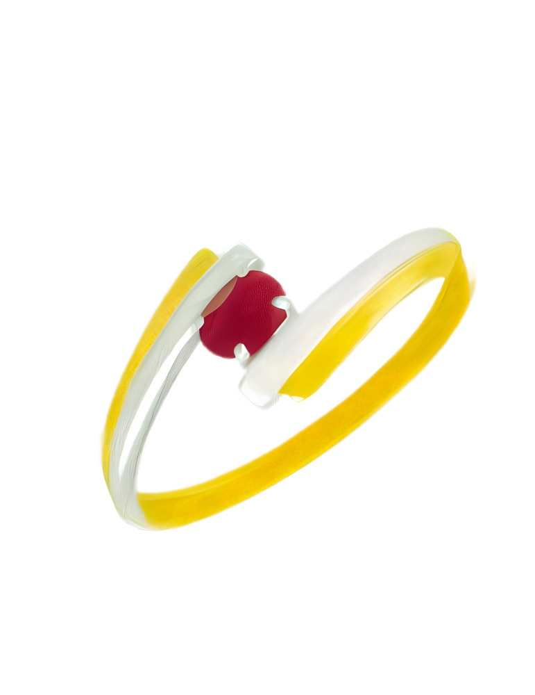 Bague Or Jaune & Rubis