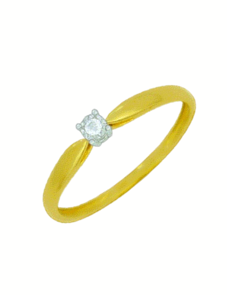 Bague Or Jaune & Diamants