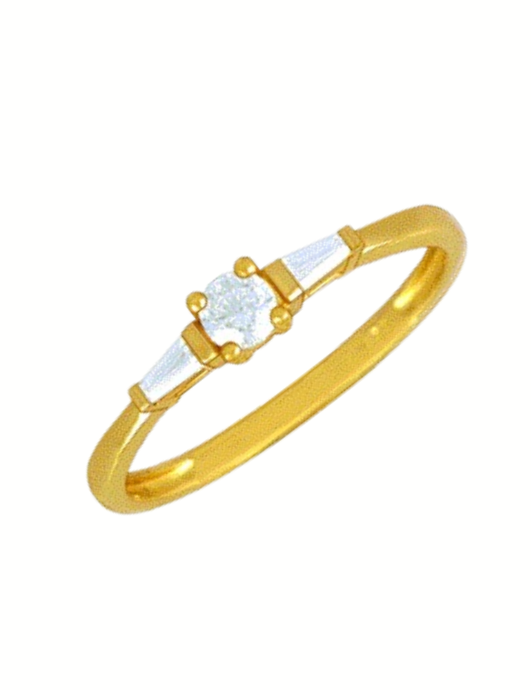 Bague Or Jaune & Diamants