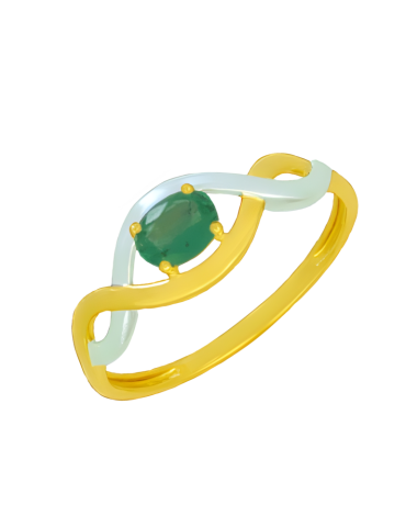 Bague Or Jaune & Emeraude