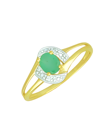 Bague Or Jaune & Emeraude