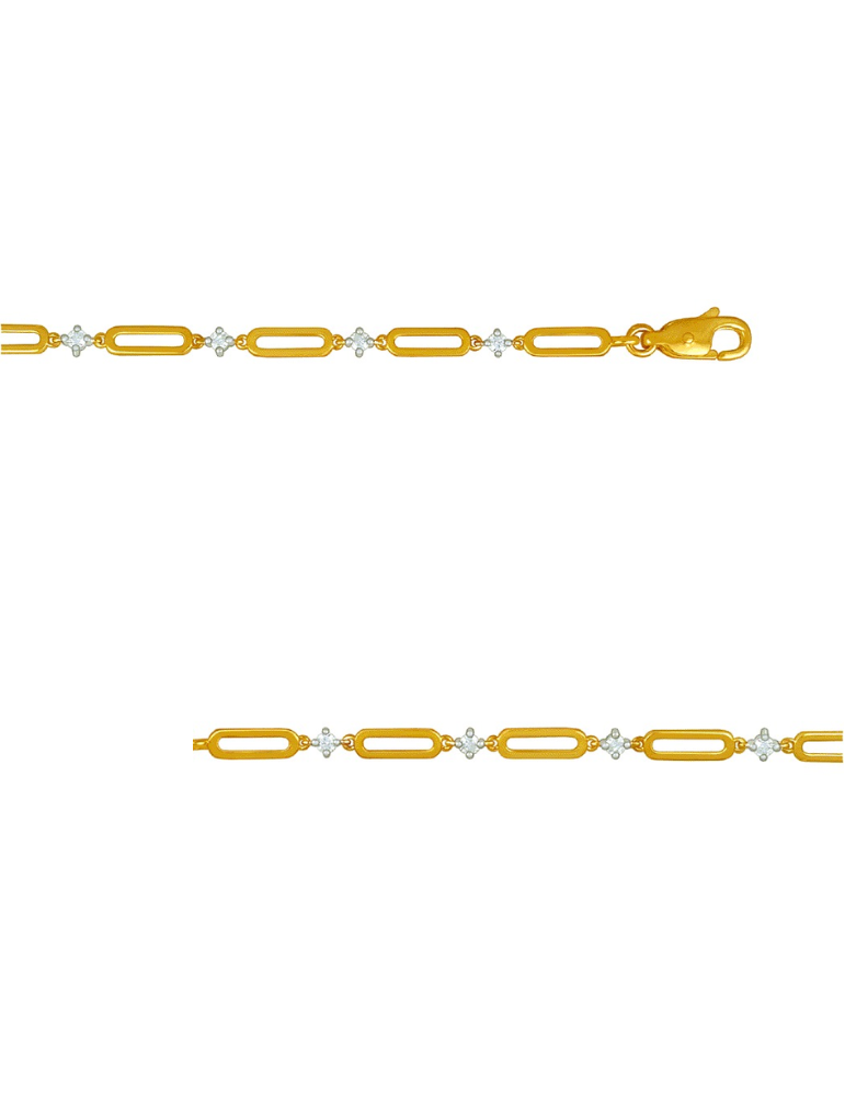 Bracelet Or Jaune et Diamants