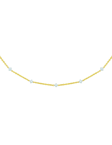 Collier Or Jaune & Diamants