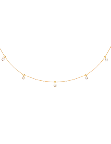 Collier Or Jaune & Diamants