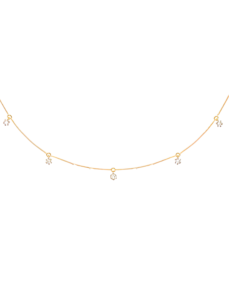 Collier Or Jaune & Diamants