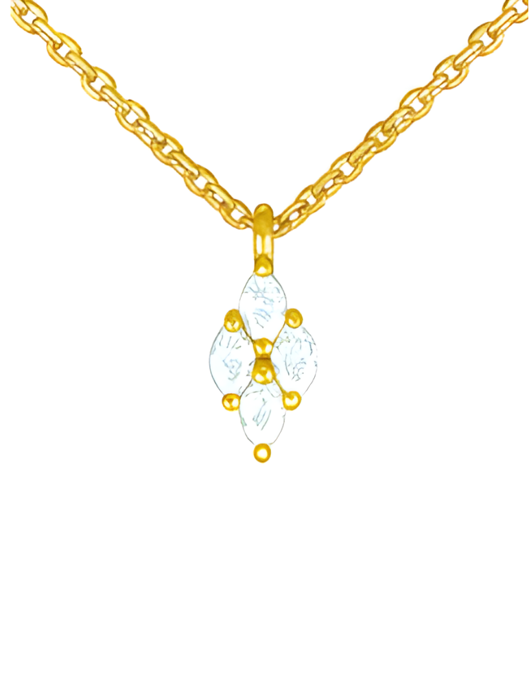 Collier Or Jaune et Diamants