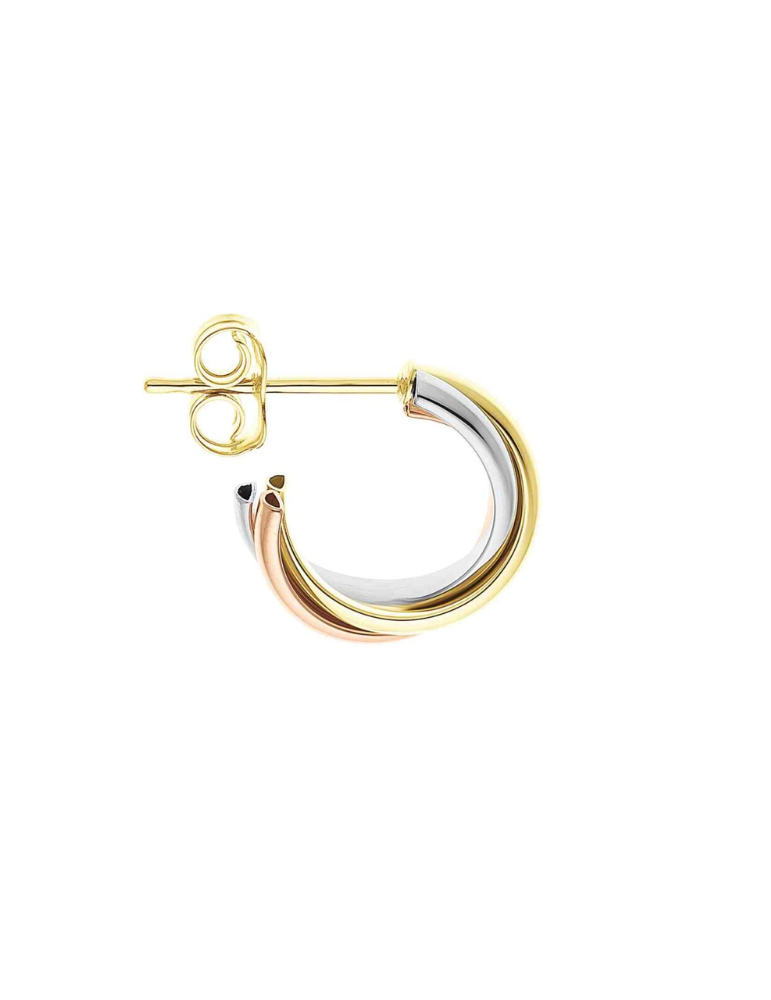 Boucles D’ Oreilles Crèoles Trois Ors