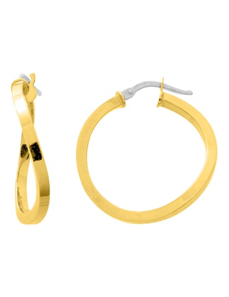 Boucles D’ Oreilles Créoles fil carré Diamètre 18 mm