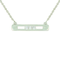 Collier Trilogie Or Blanc & Diamants