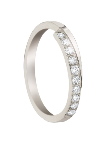 Bague Or Blanc & diamants
