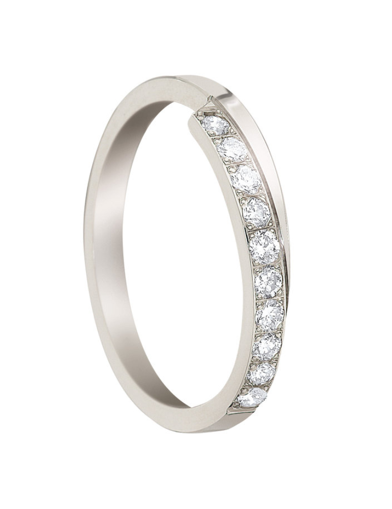 Bague Or Blanc & diamants