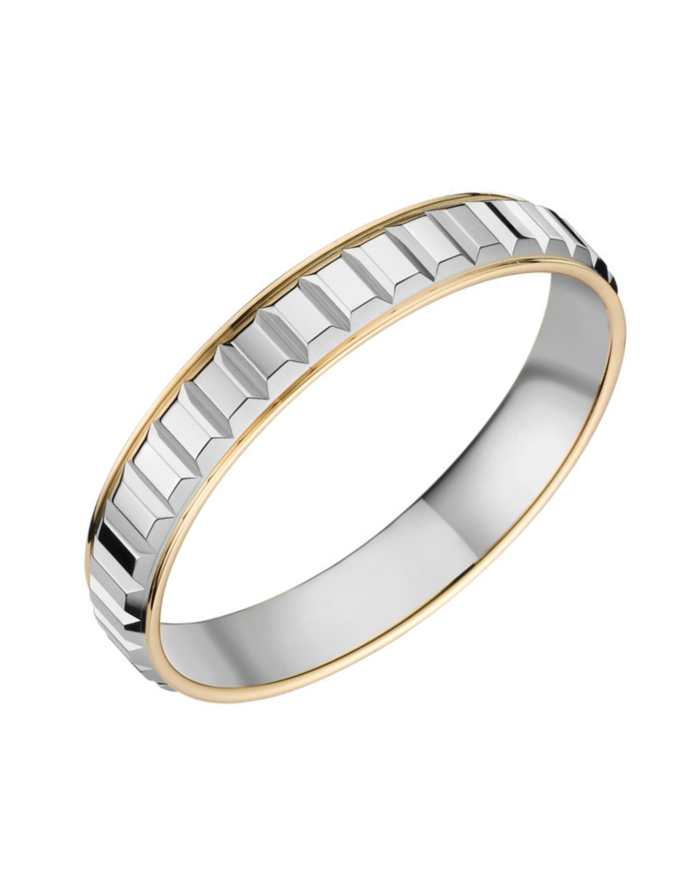 Alliance Homme Or Jaune & Or Gris