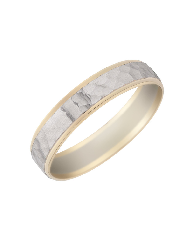 Alliance Homme Or Blanc & Or Jaune