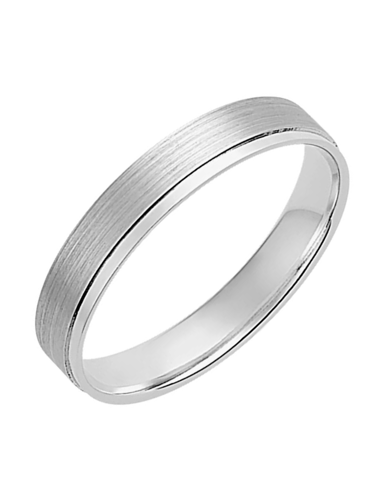 Alliance Homme Or Blanc