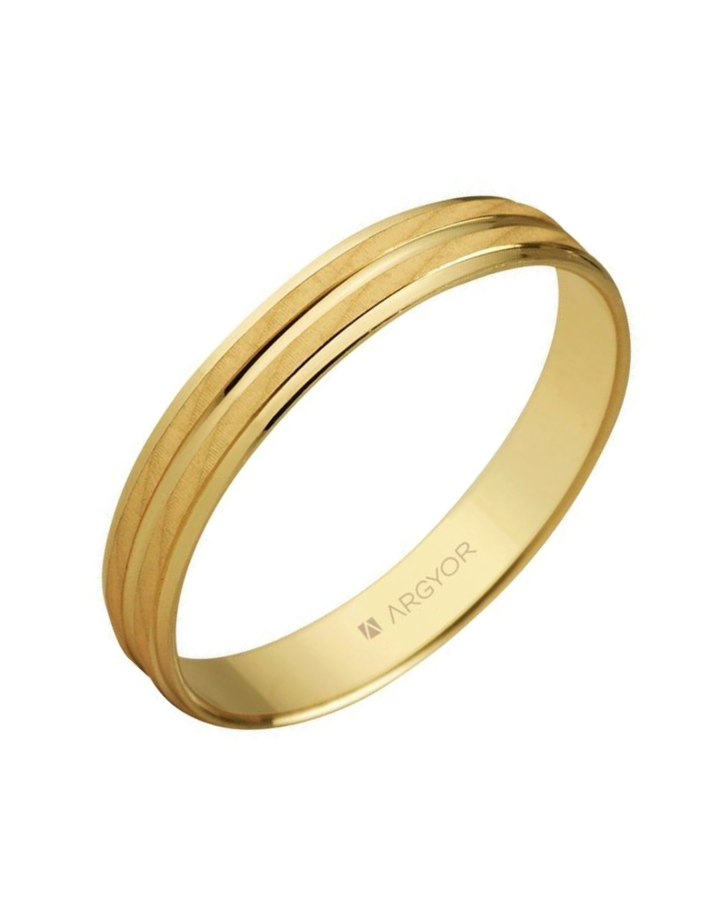 Alliance Homme Or Jaune