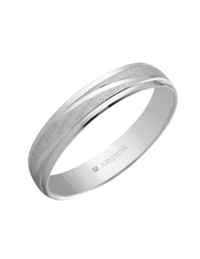 Alliance Homme Or Blanc